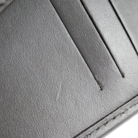 FENDI Gray Leather Zucca Pochette Shoulder Bag - Picture 8 of 9